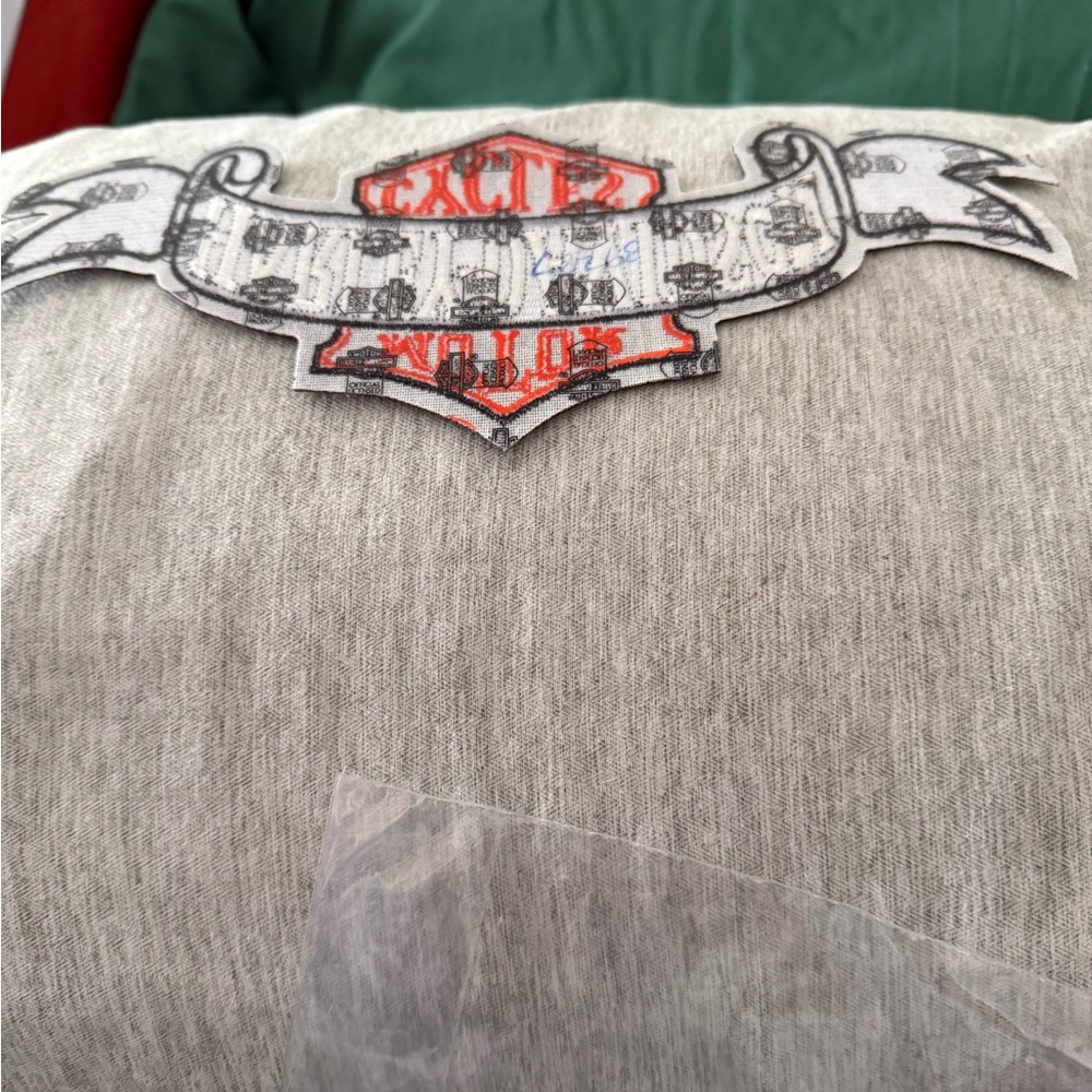 Harley-Davidson Gray and Orange Emblem Patch - Picture 2 of 2